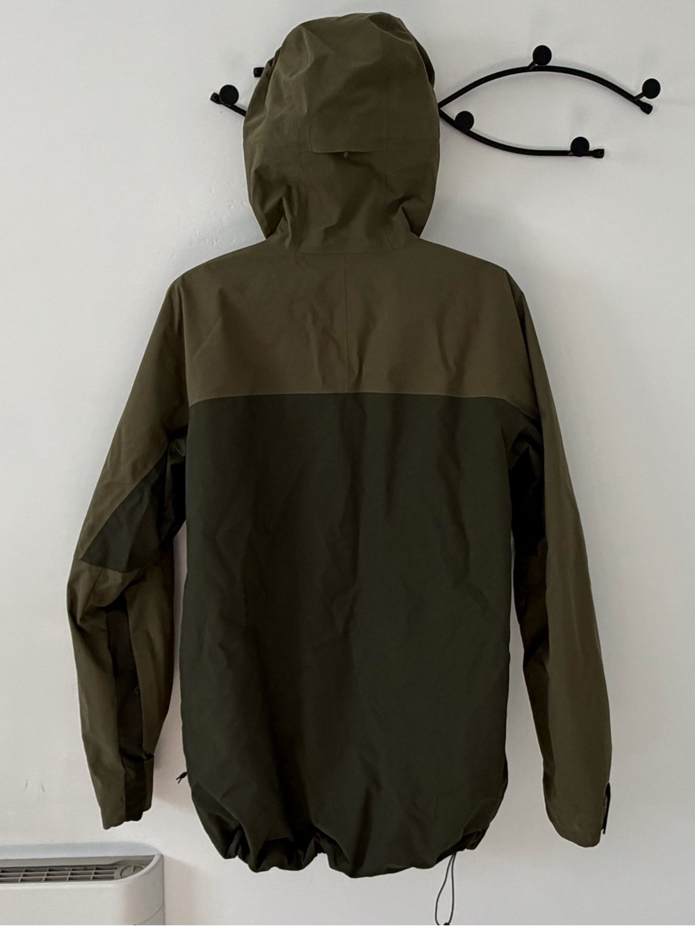 Men's Olive Hooded Windbreaker Jacket